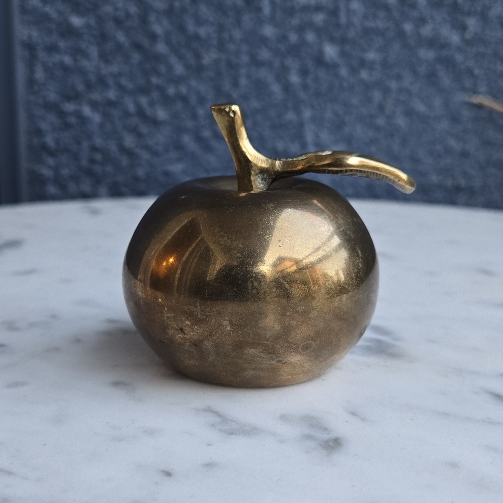 Vintage Brass Apple Bell